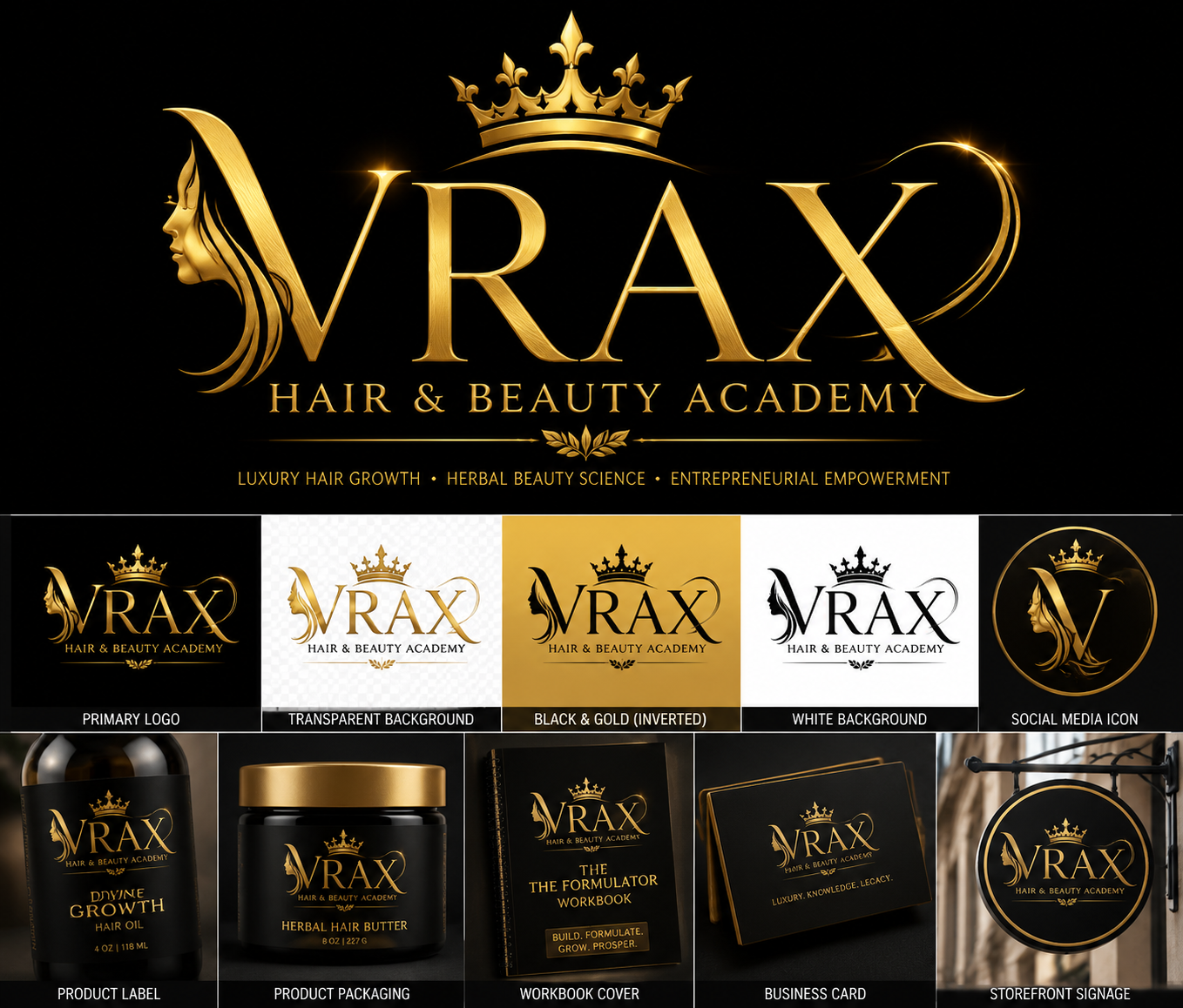 VRAX Hair & Beauty Academy Logo